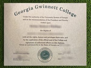 Georgia Gwinnett College diploma, Georgia Gwinnett College certificate,