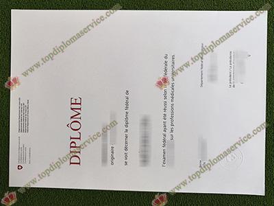 swiss confederation diploma