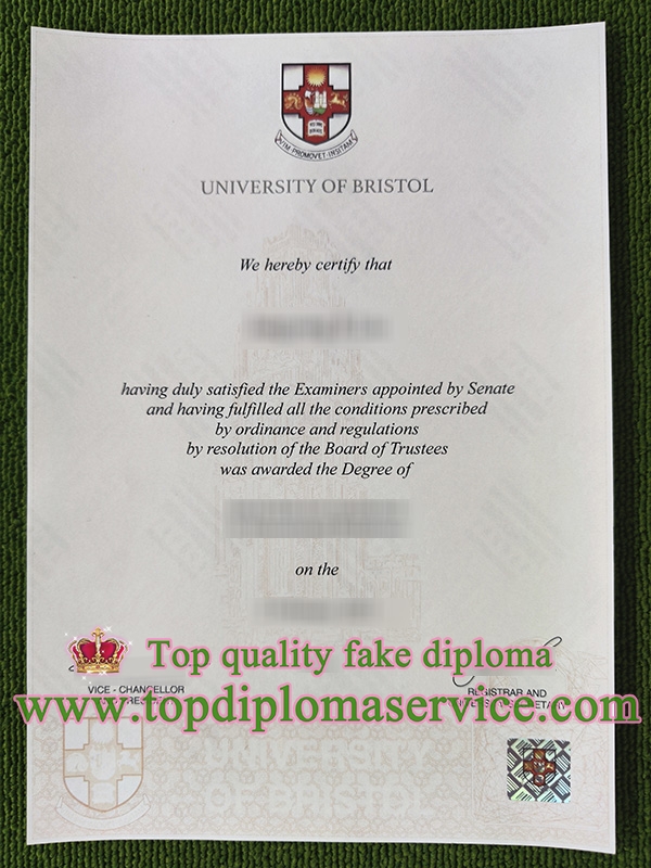 University of Bristol degree 2023, University of Bristol certificate,