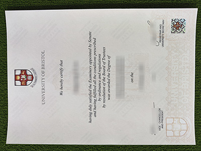 University of Bristol degree, University of Bristol certificate,