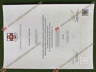 University of Bristol degree, University of Bristol certificate,