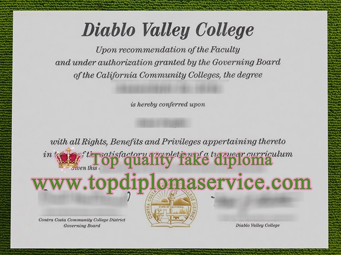 Diablo Valley College diploma, Diablo Valley College certificate,