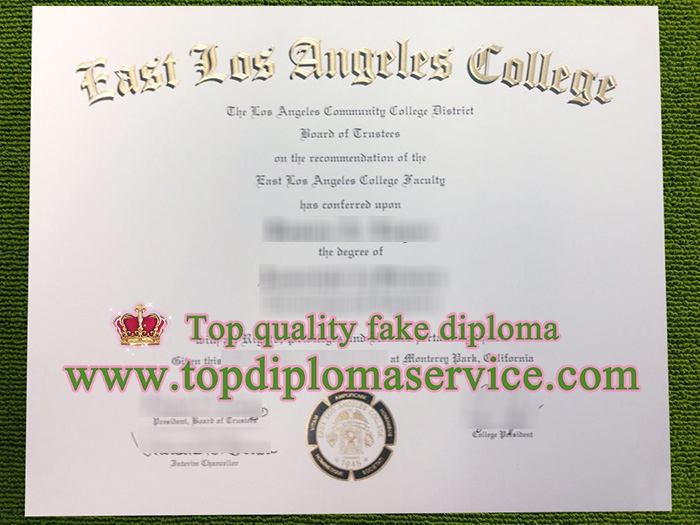 East Los Angeles College diploma, East Los Angeles College certificate,