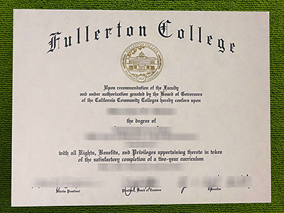 Read more about the article How to make a fake Fullerton College diploma in California