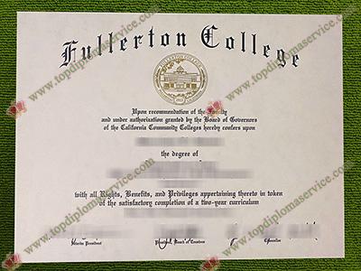 Read more about the article How to make a fake Fullerton College diploma in California