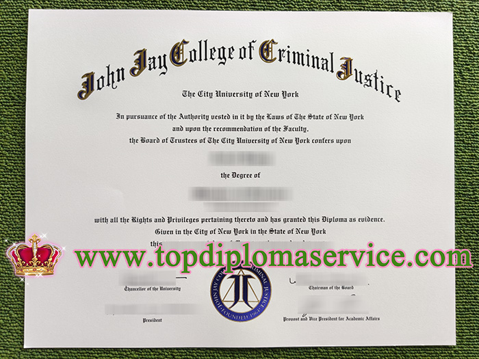 John Jay College diploma, John Jay College certificate,