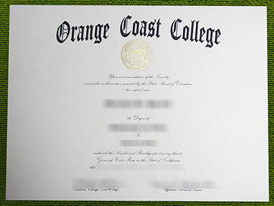 Read more about the article Facts about making fake Orange Coast College diploma