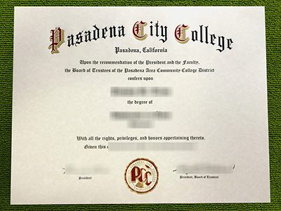 Read more about the article 1 golden rule to make a fake Pasadena City College diploma