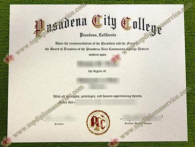 Read more about the article 1 golden rule to make a fake Pasadena City College diploma