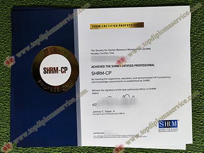 SHRM-CP certificate, SHRM certificate,