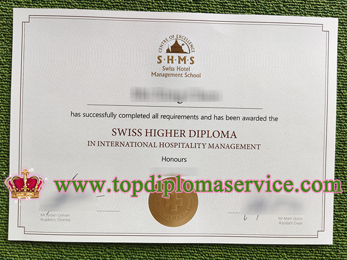 Swiss Hotel Management School diploma, fake Hotel Management diploma,