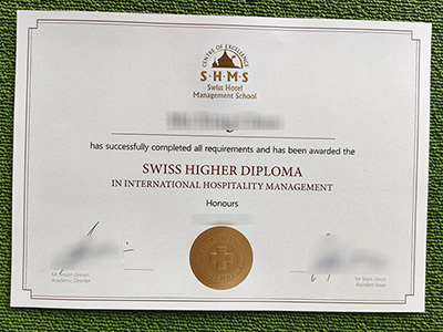 Swiss Hotel Management School diploma, fake Hotel Management diploma,