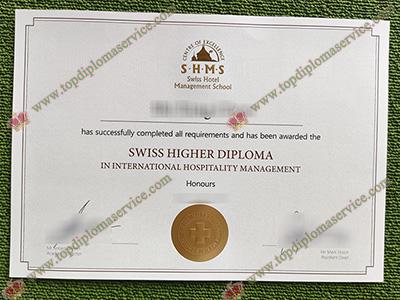 Swiss Hotel Management School diploma, fake Hotel Management diploma,