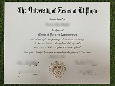 Read more about the article What’s the rate to order a fake UTEP MBA diploma