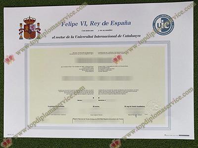 Universitat Internacional de Catalunya degree, UIC Barcelona diploma,