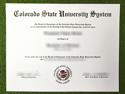 Colorado State University Global diploma, Colorado State University system diploma,