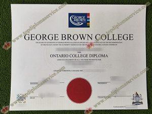 George Brown College diploma, GBC diploma,