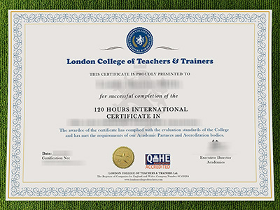 London College of Teachers and Trainers certificate, TESOL certificate,