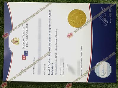 London Teacher Training College certificate, fake TESOL diploma,