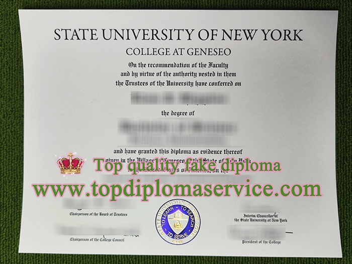 SUNY Geneseo diploma 2023, SUNY Geneseo degree,