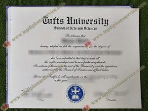 Tufts University diploma, Tufts University certificate,
