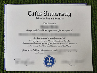 Tufts University diploma, Tufts University certificate,