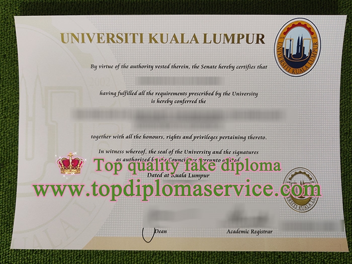 Universiti Kuala Lumpur degree, Universiti Kuala Lumpur certificate,