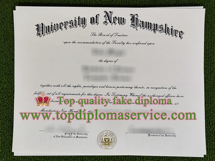 University of New Hampshire diploma, University of New Hampshire certificate,