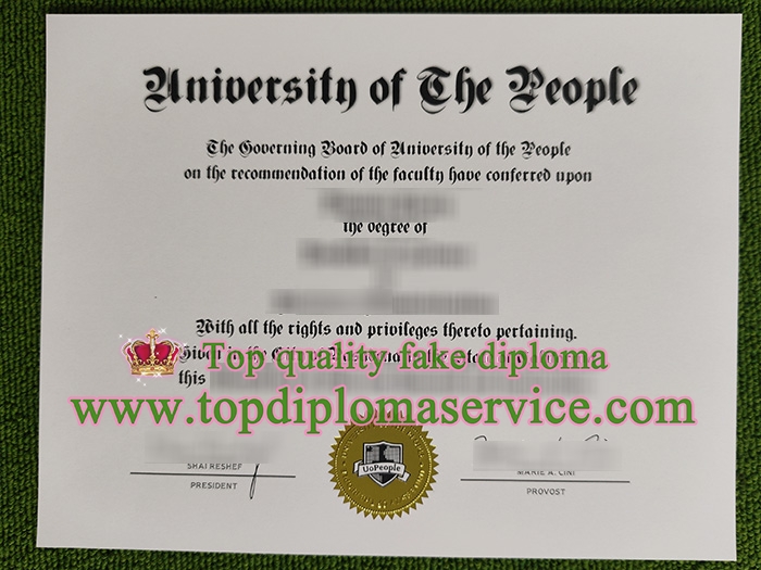 University of the People diploma, University of the People certificate,
