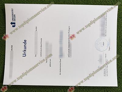 universität siegen diploma, universität siegen urkunde certificate,