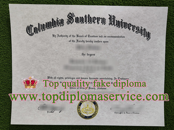 Columbia Southern University diploma, Columbia Southern University certificate,