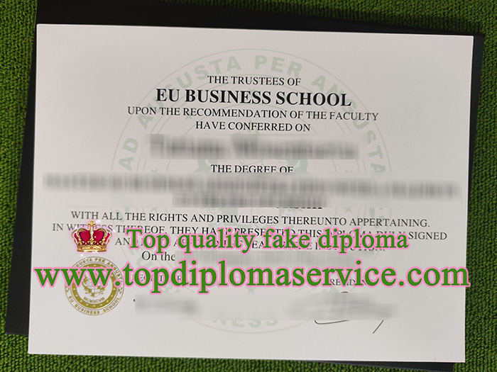 EU Business School diploma, EU Business School certificate,