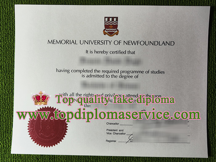 Memorial University diploma, Memorial University certificate,