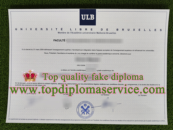 Université libre de Bruxelles diploma, fake ULB diplome,