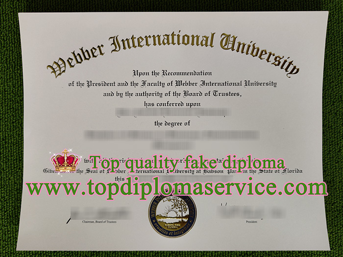 Webber International University diploma, Webber International University certificate,