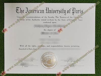 American University of Paris diploma, American University of Paris degree,