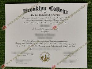 Brooklyn College diploma, Brooklyn College degree,