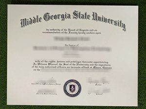 Middle Georgia State University diploma, Middle Georgia State University certificate,