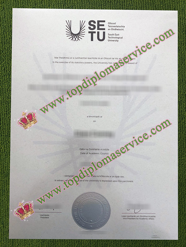 South East Technological University diploma, South East Technological University certificate,