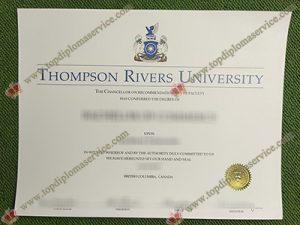 Thompson Rivers University diploma, Thompson Rivers University degree,