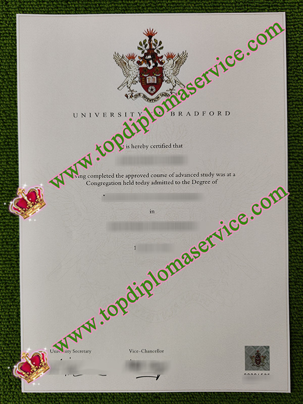 University of Bradford degree, University of Bradford certificate,