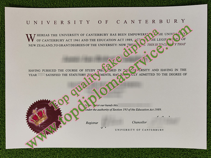 University of Canterbury degree 2023, University of Canterbury diploma,