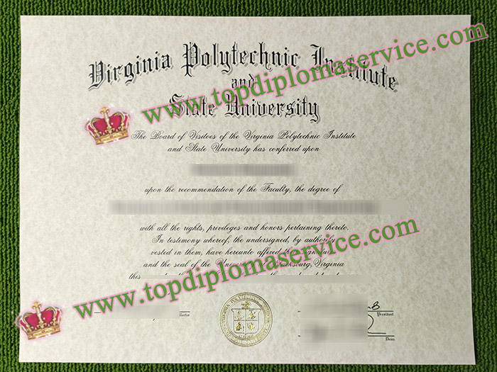 Virginia Tech diploma, Virginia Polytechnic Institute and State University degree,
