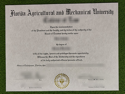 Florida Agricultural and Mechanical University degree, Florida A&M University diploma,