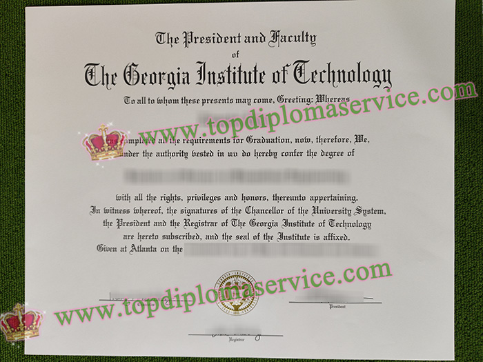 Georgia Tech diploma, Georgia Institute of Technology degree,