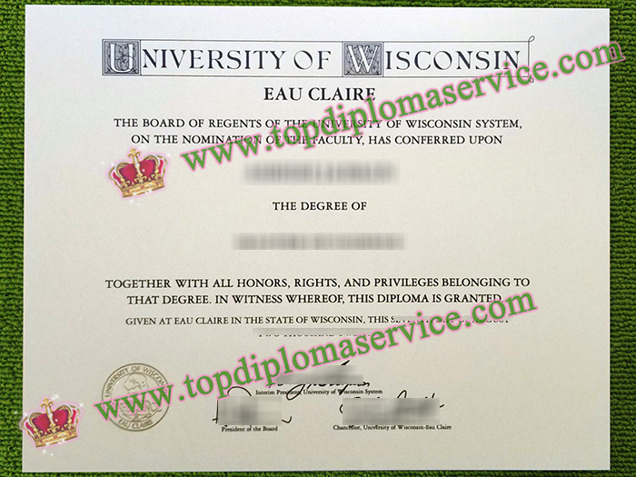 UW-Eau Claire diploma, University of Wisconsin-Eau Claire certificate,