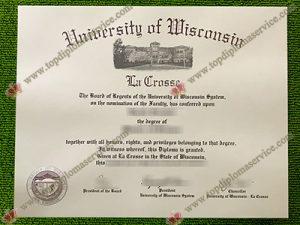 University of Wisconsin La Crosse degree, UW La Crosse diploma,