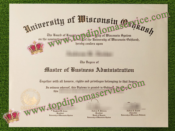 University of Wisconsin Oshkosh diploma, OW Oshkosh degree,