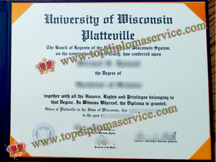 University of Wisconsin Platteville diploma, UW–Platteville certificate,