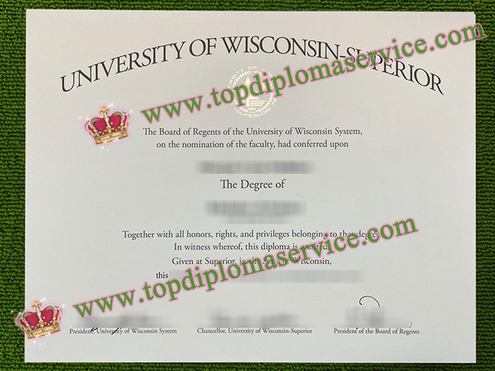 University of Wisconsin Superior certificate, UW Superior diploma,